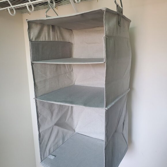 Target Room Brightroom Hanging Fabric Storage Organizer Gray - Picture 2 of 3